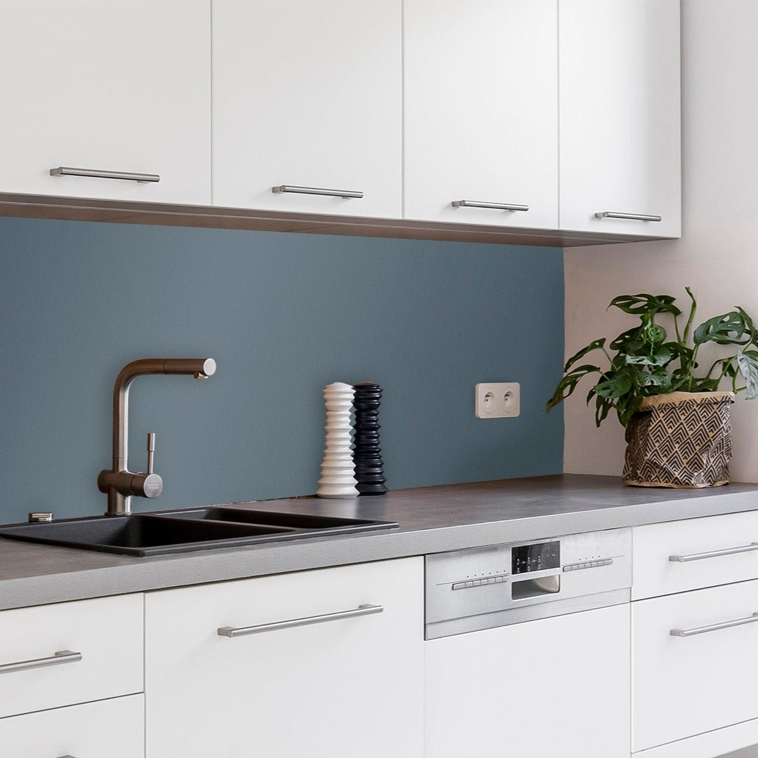 Küchenrückwand - Azurblau