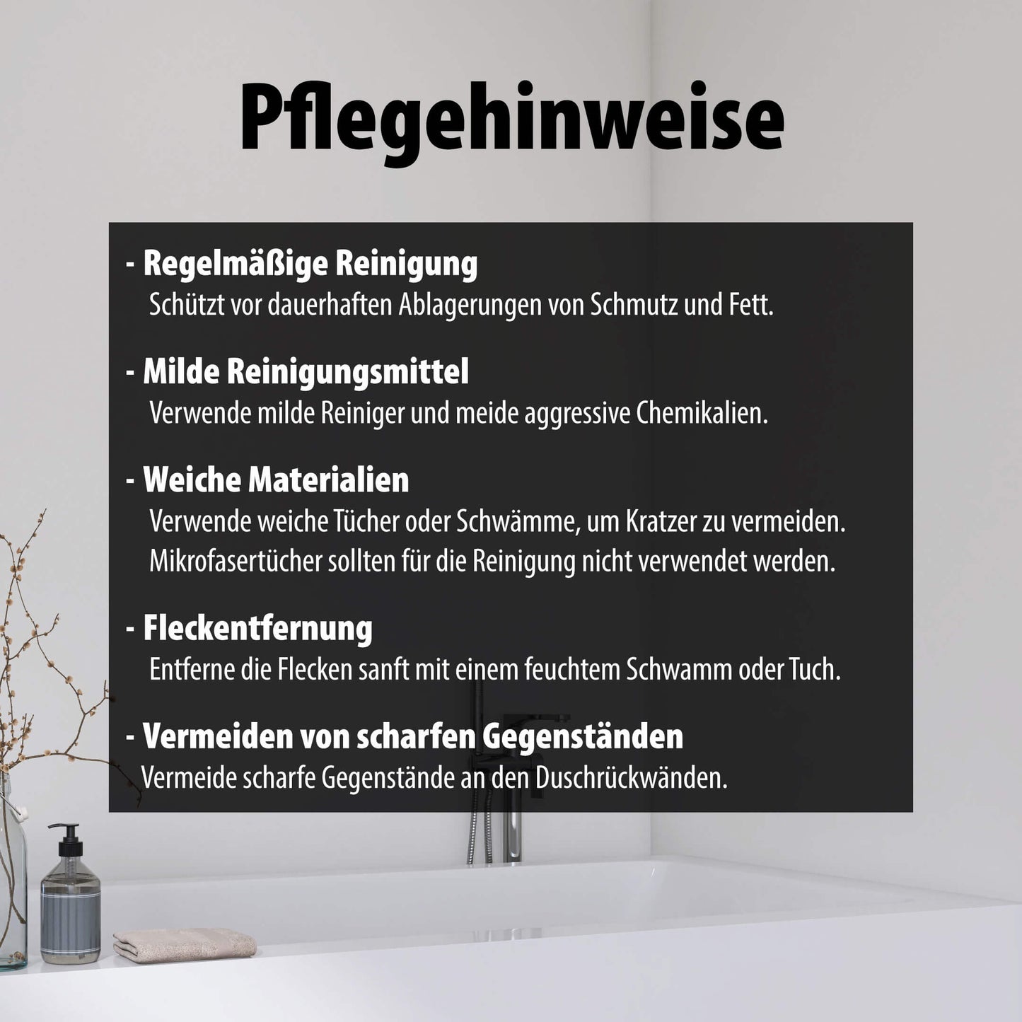 Duschrückwand Weiß – Zeitloses Design für moderne Badezimmer