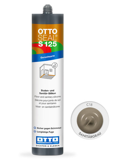 OTTOSEAL® S 125 – Sanitär-Silikon - 310 ml - verschieden Farben - 1 Kartusche pro Platte