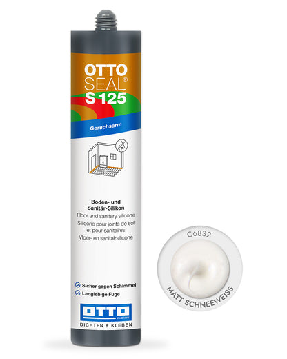 OTTOSEAL® S 125 – Sanitär-Silikon - 310 ml - verschieden Farben - 1 Kartusche pro Platte
