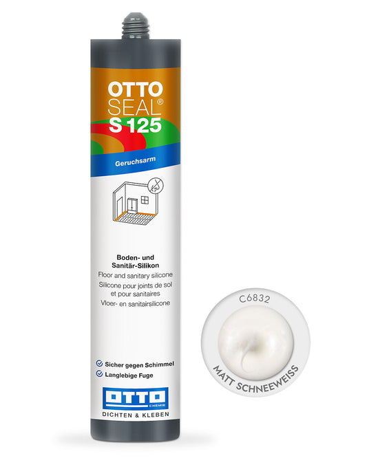 OTTOSEAL® S 125 – Sanitär-Silikon - 310 ml - verschieden Farben - 1 Kartusche pro Platte