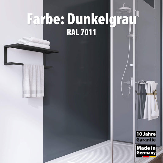 Duschrückwand Dunkelgrau – Zeitloses Design für moderne Badezimmer