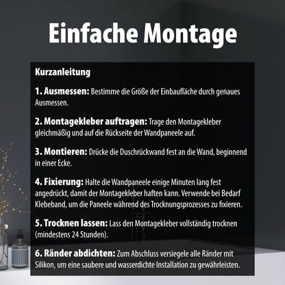 Duschrückwand Dunkelgrau – Zeitloses Design für moderne Badezimmer