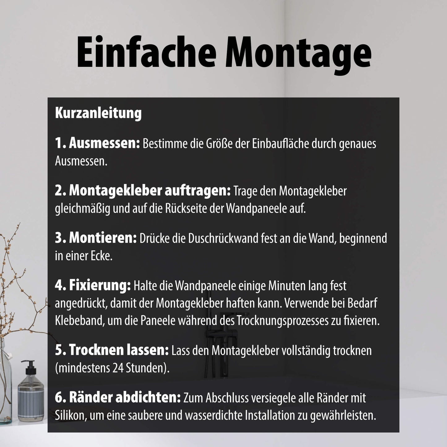 Duschrückwand Weiß – Zeitloses Design für moderne Badezimmer