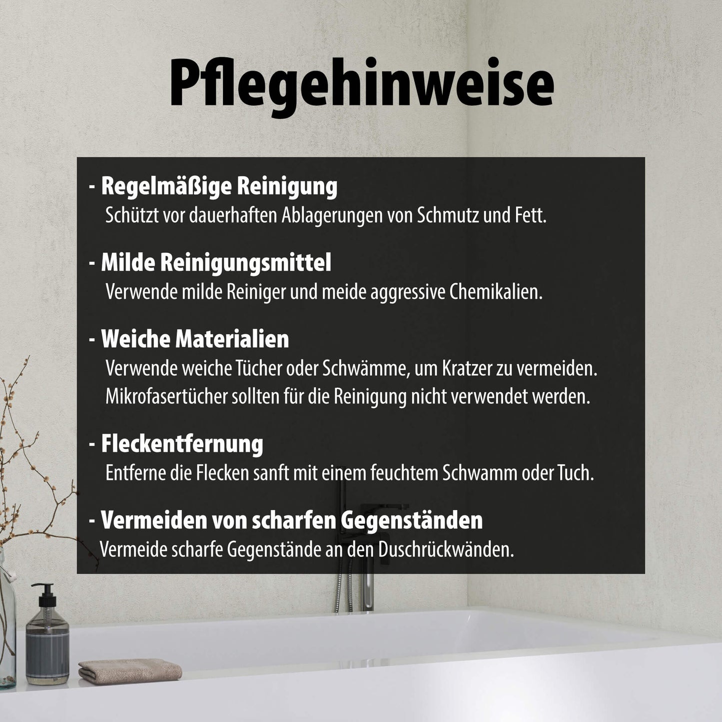 Duschrückwand Beton Hell – Zeitloses Design für moderne Badezimmer