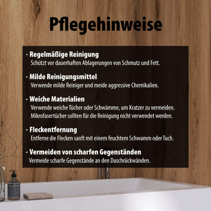 Duschrückwand Schwarzwaldeiche Hell – Zeitloses Design für moderne Badezimmer