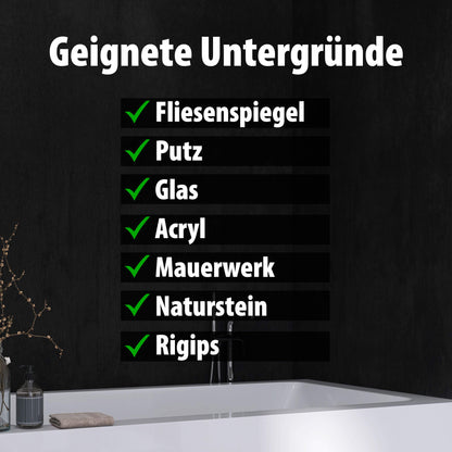 Geeignete Untergründe für Wallando Duschrückplatten - Beton graphit