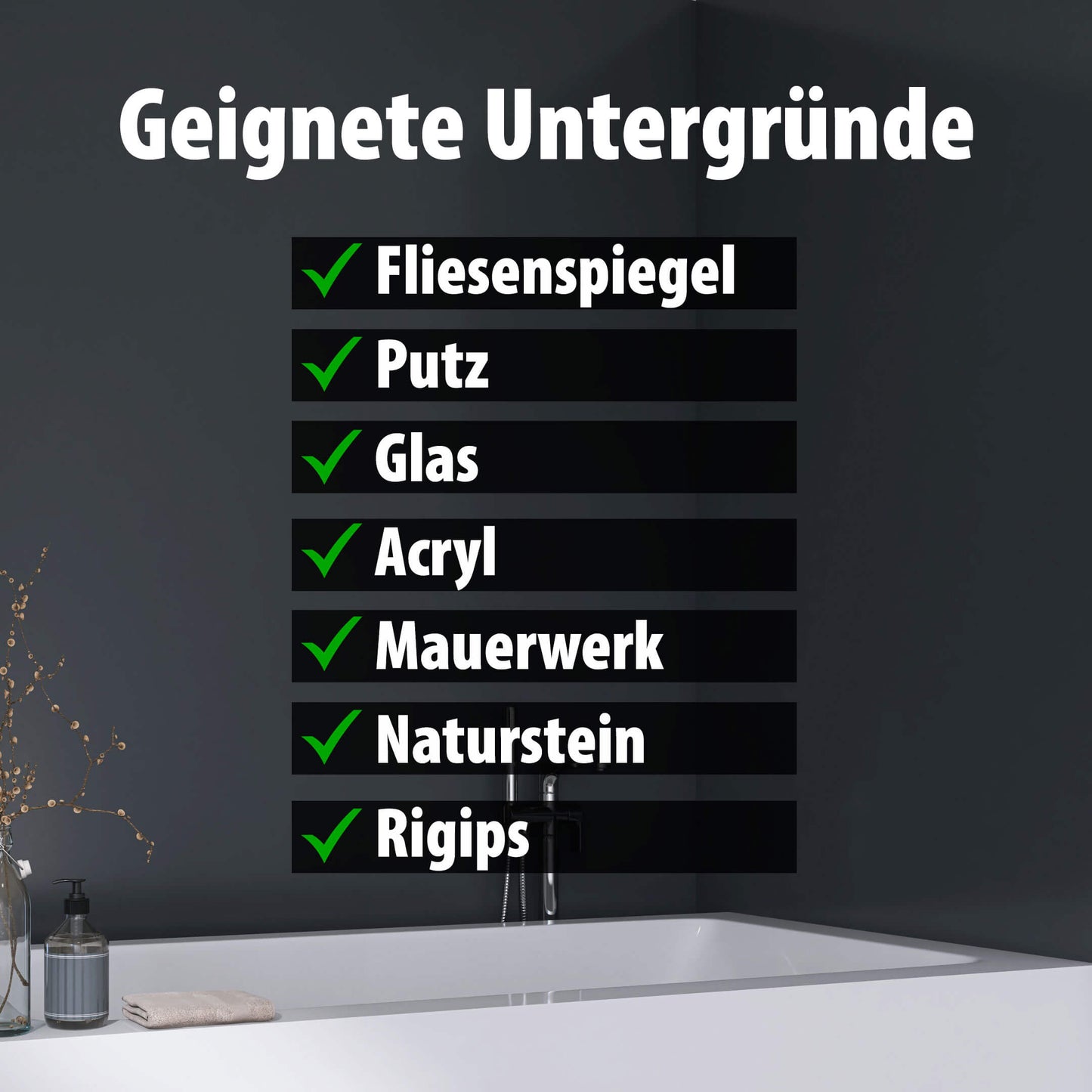 Duschrückwand Dunkelgrau – Zeitloses Design für moderne Badezimmer