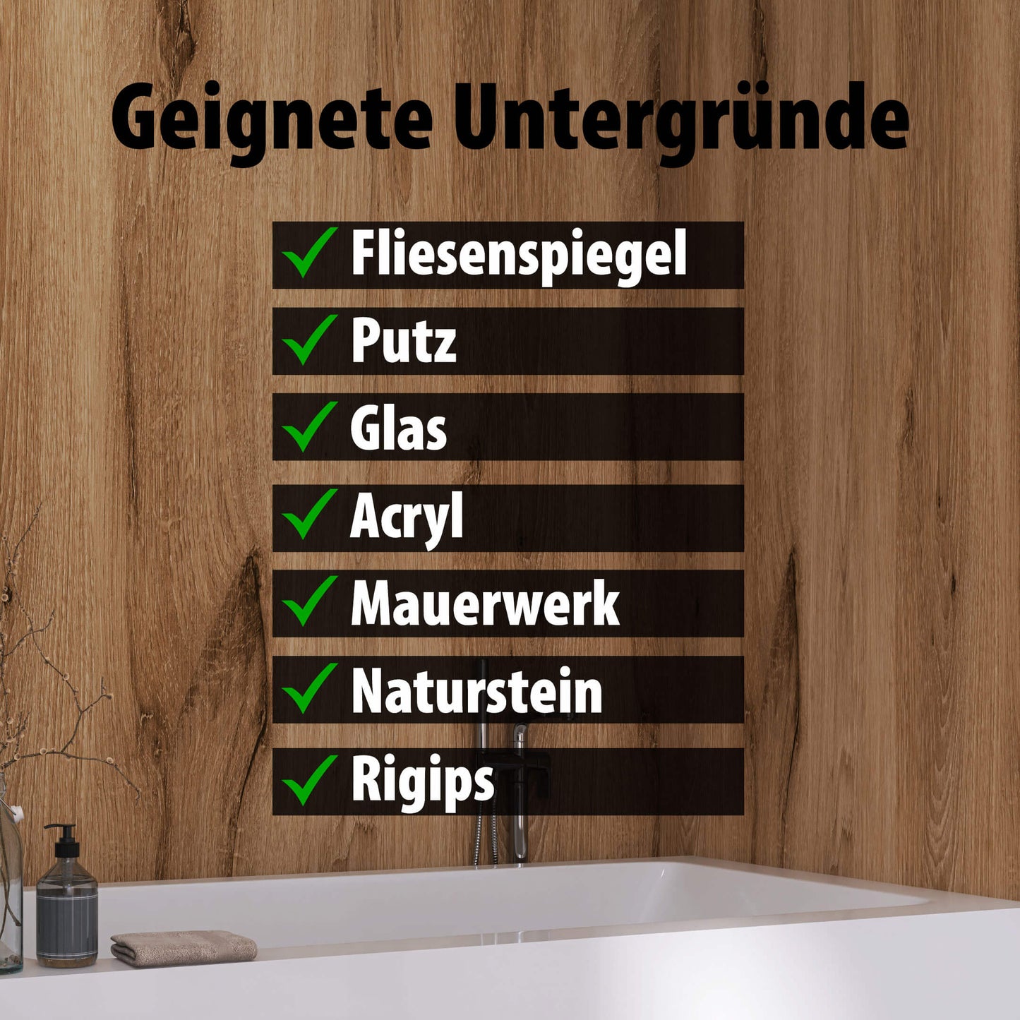 Duschrückwand Schwarzwaldeiche Hell – Zeitloses Design für moderne Badezimmer