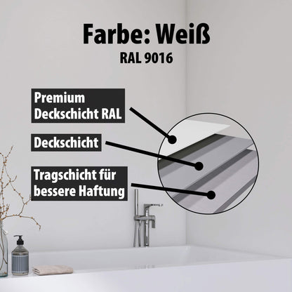 Duschrückwand Weiß – Zeitloses Design für moderne Badezimmer