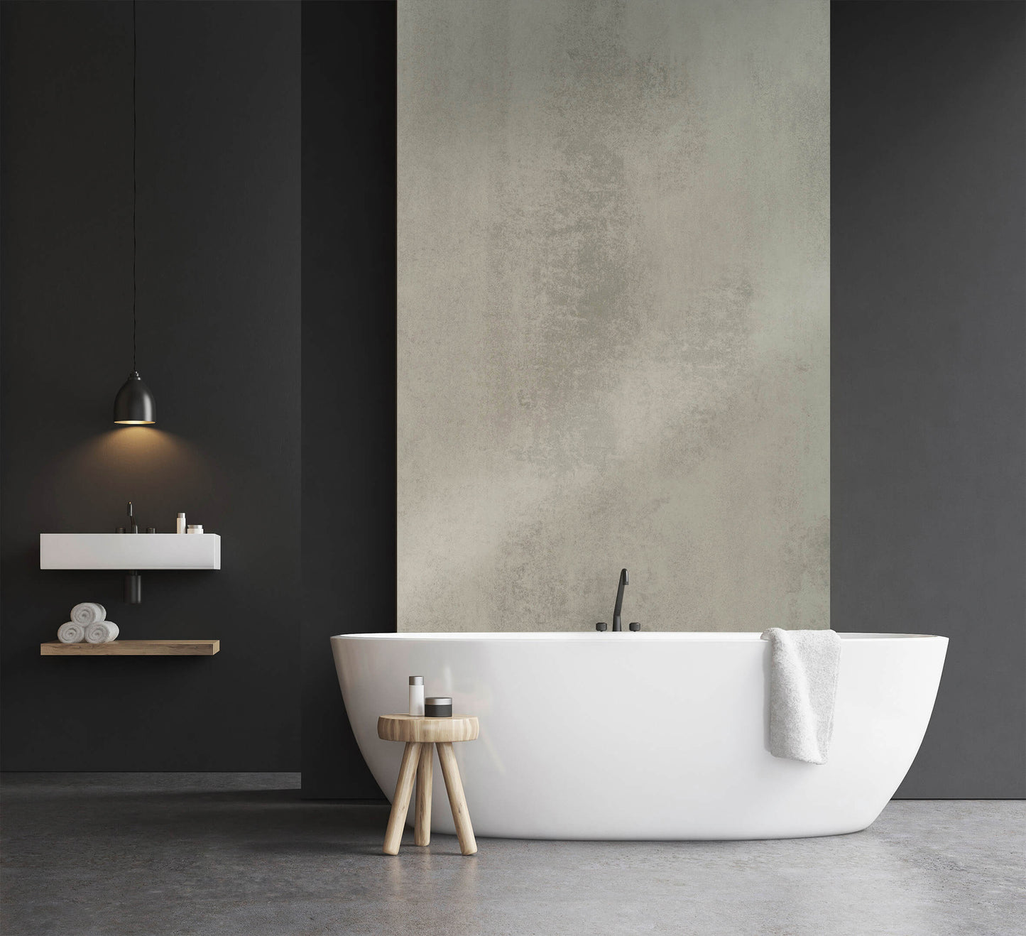 Duschrückwand Beton Grau – Zeitloses Design für moderne Badezimmer