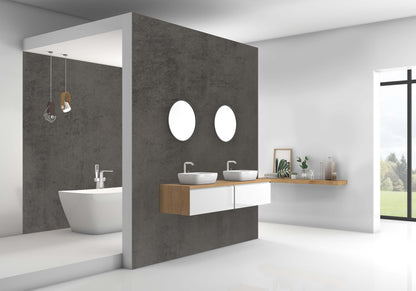 Duschrückwand Beton Dunkel – Zeitloses Design für moderne Badezimmer